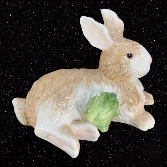 Kaldun & Bogle Bunny Rabbit Retired Painted Porcelain Ceramic Figurine Marked - Picture 8 of 11